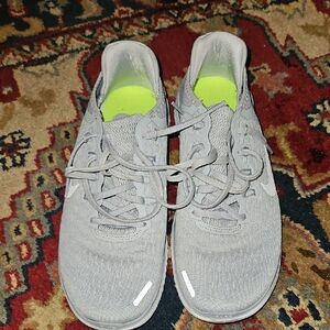 Nike Gray and Bright Yellow Athletic Shoes